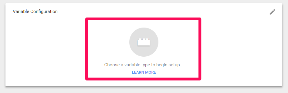 Variable Configuration step