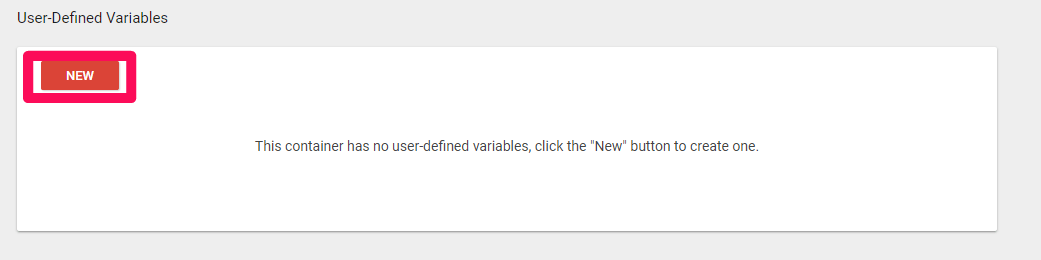 User-Defined Variables section