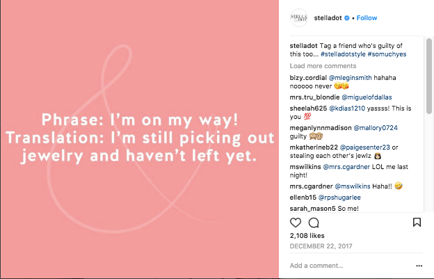 Stella & Dot instagram profile