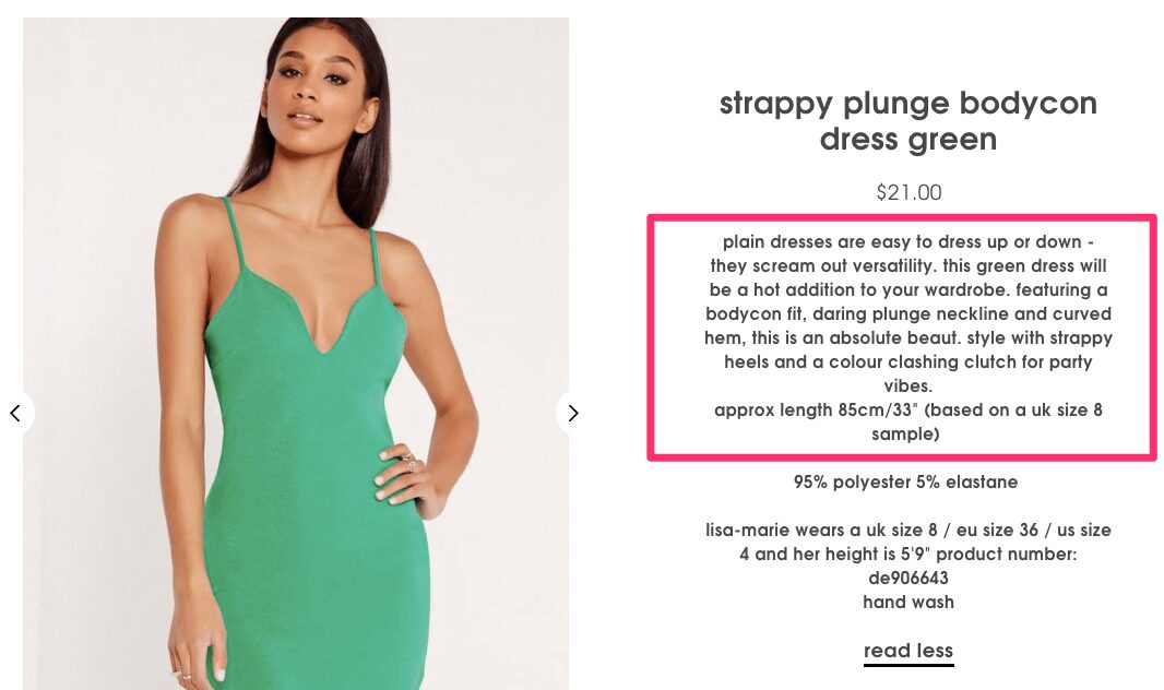 Strappy Plunge Bodycon Dress Green