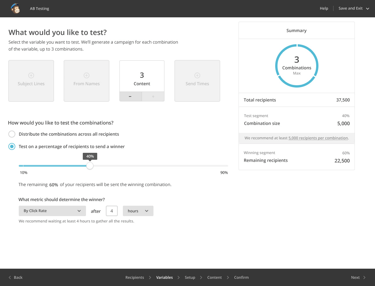 A/B testing