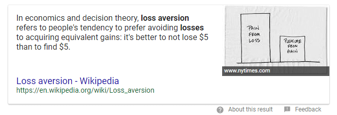 loss aversion