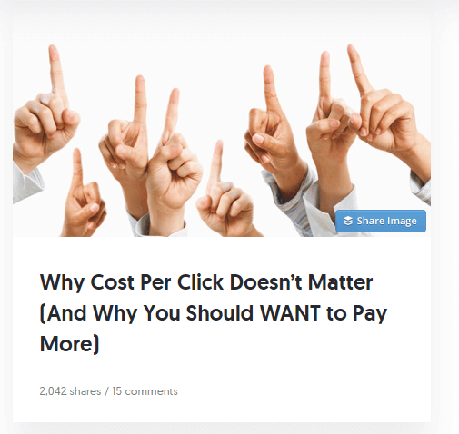 typical perception or status quo of PPC costs