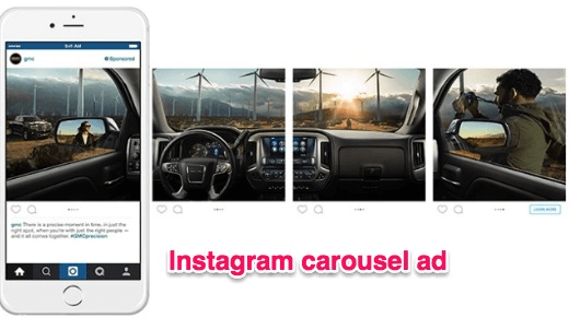 Instagram carousel ad