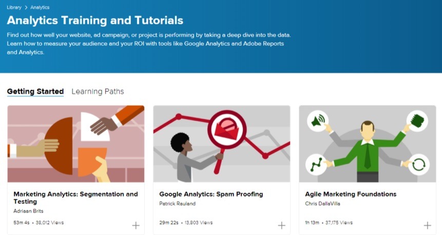 lynda analytics training