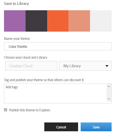 name your theme adobe color cc