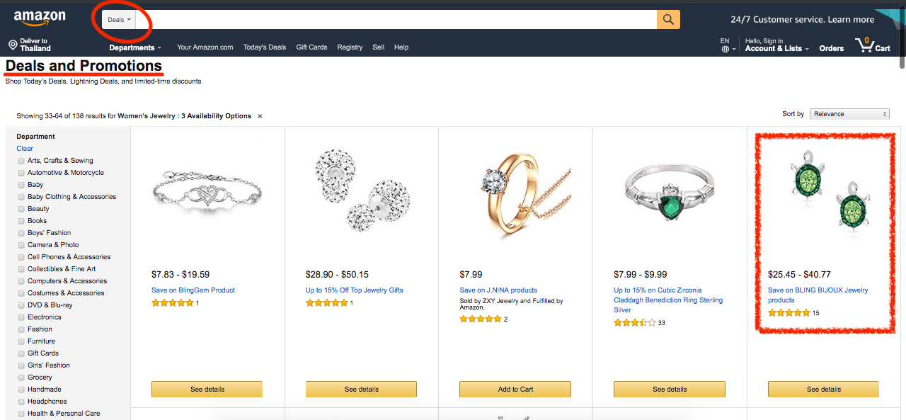 BLING BIJOUX Jewelry Amazon Best Deals Page