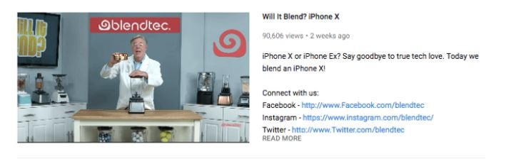 series called Will it Blends?