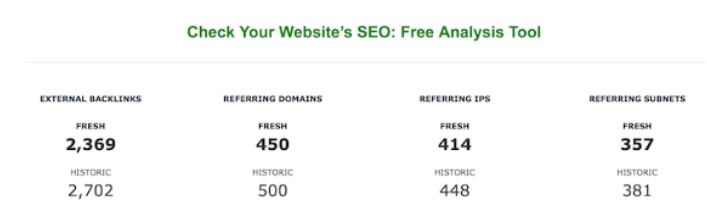 SEO Free Analysis Tool