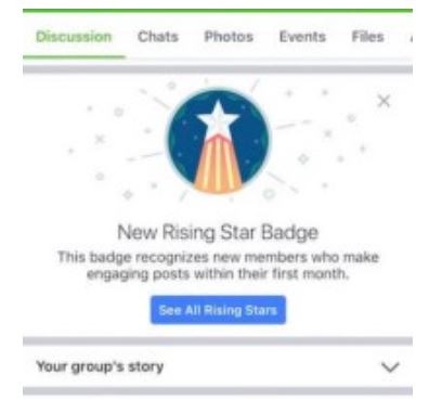 new rising star badge