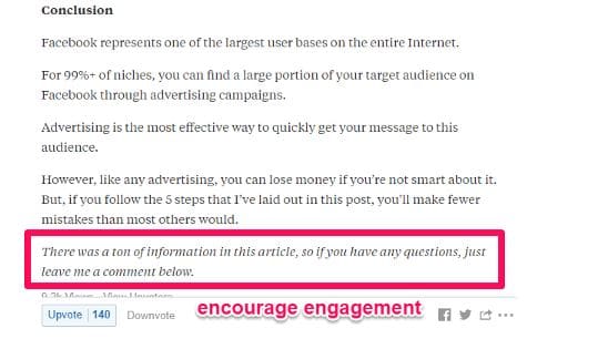 encourage engagement