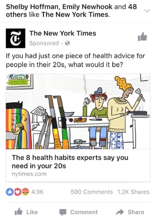 advertisement from The New York Times