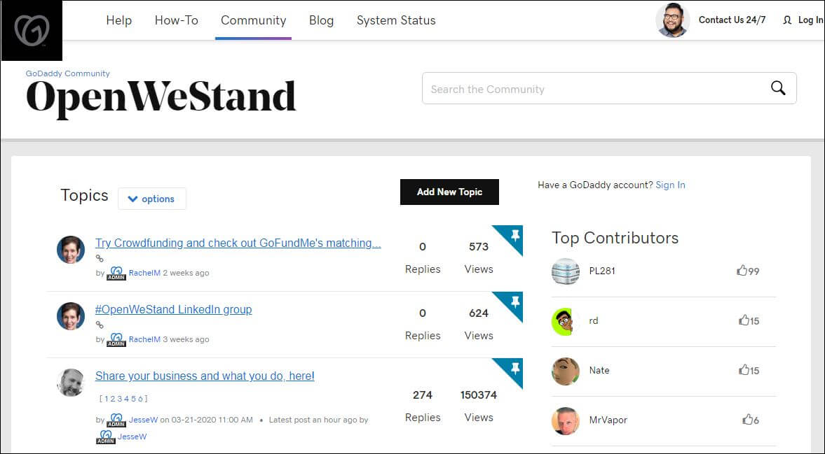 OpenWeStand by GoDaddy