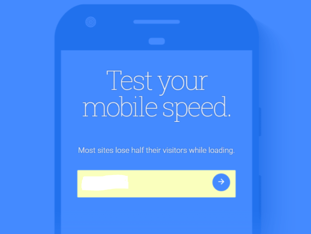 mobile site speed test