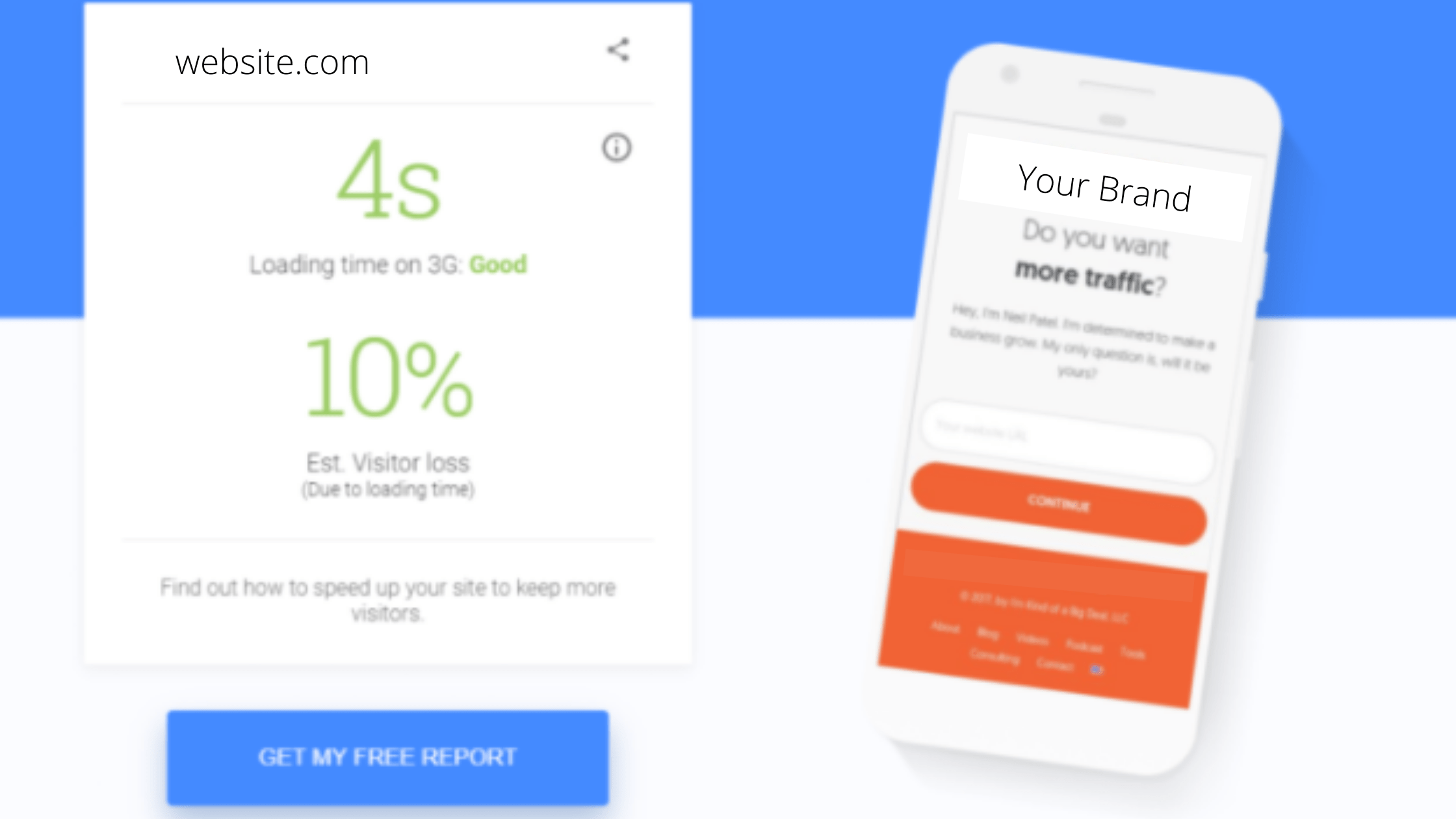 mobile site speed test report