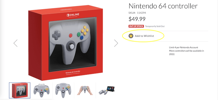 Nintendo-ecommerce-optimization-wish-list